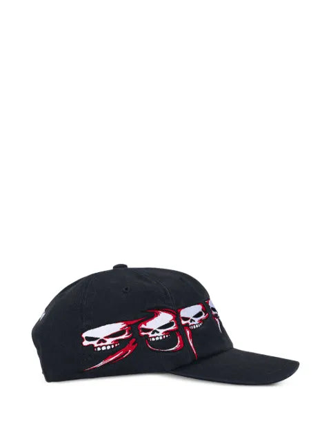 Supreme Skulls Spellout Baseballkappe mit 6 Einsätzen