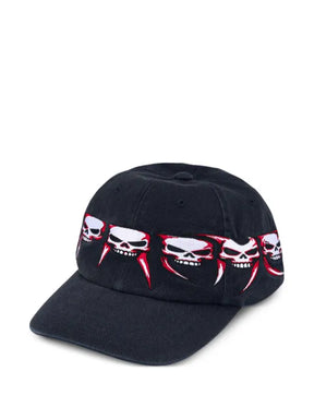 Supreme Skulls Spellout Baseballkappe mit 6 Einsätzen