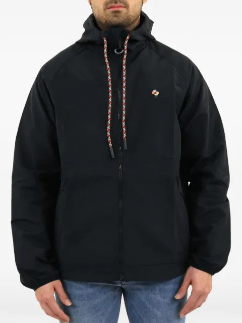 COUNTY OF MILAN Cross logo-patch windbreaker