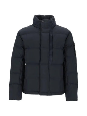Stone Island padded logo-patch jacket
