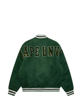 AAPE BY *A BATHING APE® logo-patch varsity jacket