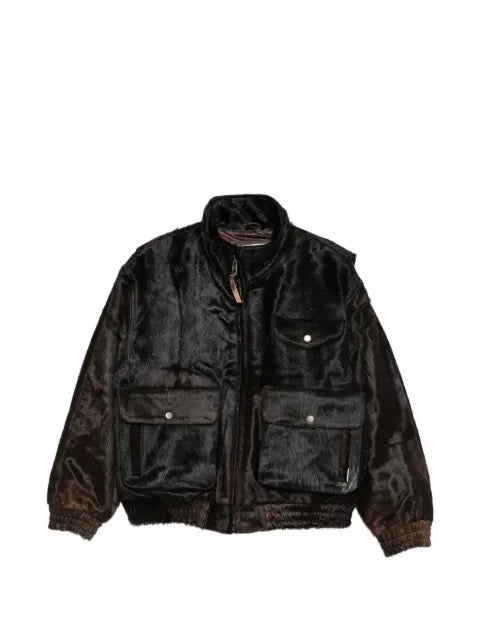 FOUND calf-hair panelled jacket