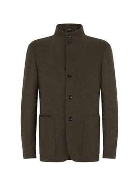 Zegna high-neck button-up jacket