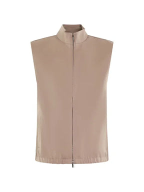 Valenza high-neck zip-up gilet