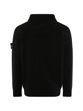 Stone Island logo-patch zip-up hoodie