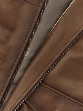 Paul & Shark Aqualeather leather bomber jacket