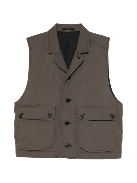 Paul Smith twill vest jacket 