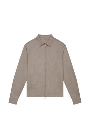 Valenza zip-up long-sleeve overshirt