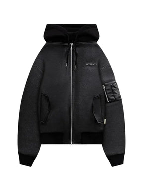 RETERNITY Métropolitain leather bomber jacket