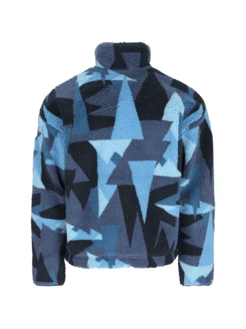 Napapijri geometric-print zip-up sweatshirt