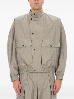 MARANT vertical-stripe short jacket