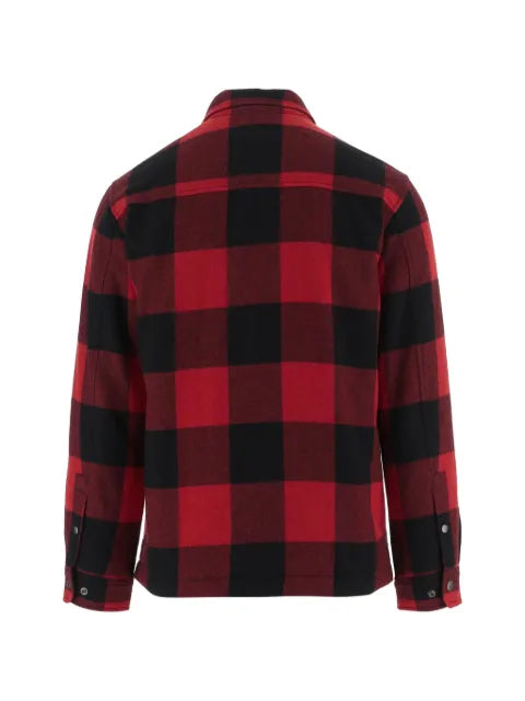 Woolrich check-pattern wool-blend shirt-jacket