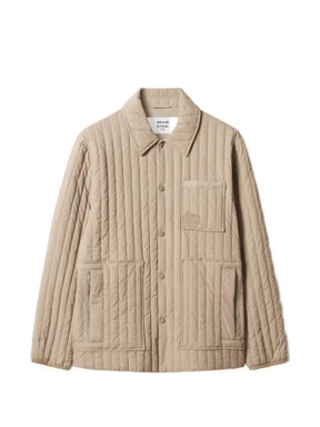 Maison Kitsuné vertical-quilted patch-pocket jacket