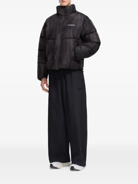 FLÂNEUR logo-print quilted jacket