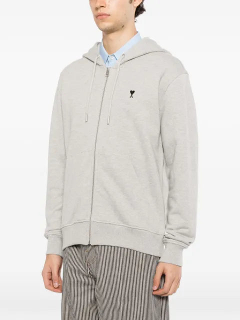 AMI Paris logo-embroidered hoodie