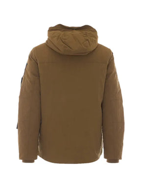 OUTHERE hooded logo-patch jacket