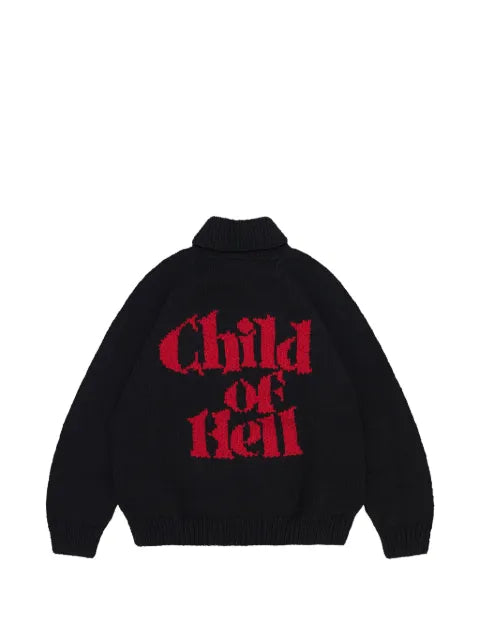 Supreme Child of Hell Cowichan cardigan