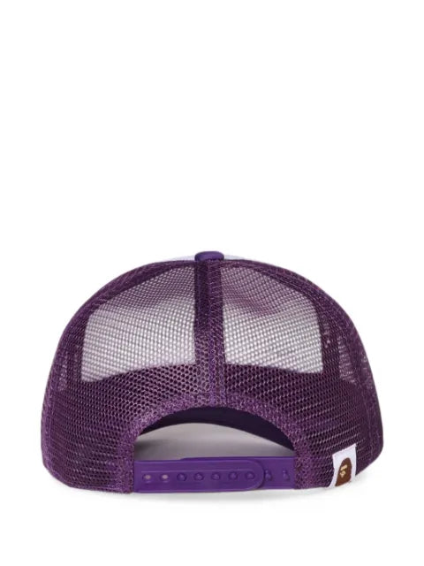 A BATHING APE® College logo-print trucker cap