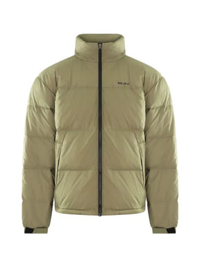 OLAF logo-print puffer jacket