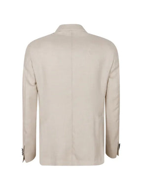 LBM peak-lapel single-breasted blazer