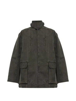 Rick Owens Mac high-neck denim jacket
