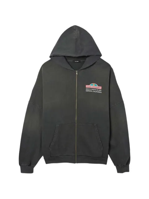 Willy Chavarria Plaza graphic-print zip-up hoodie
