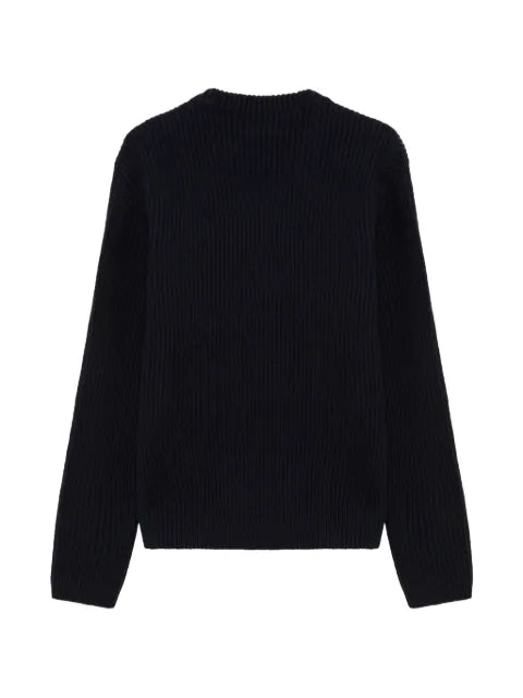 ALPHA STUDIO ribbed-knit crew-neck sweater