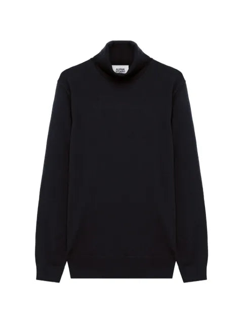 ALPHA STUDIO roll-neck wool sweater