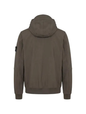 Stone Island Q100004 soft-shell-R_E.Dye® technology hooded jacket