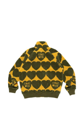 Human Made heart-print fleece jacket