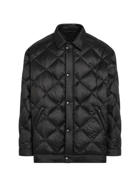 Prada quilted logo-plaque jacket