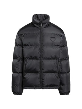 Prada quilted logo-patch puffer jacket