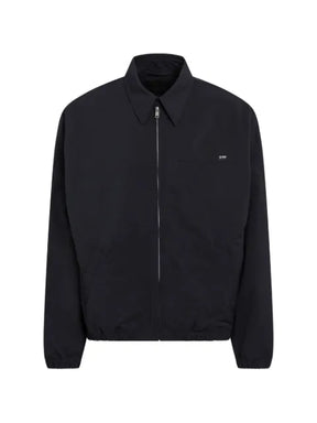 Prada logo-plaque zip-up jacket