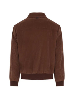 Canali corduroy zip-up jacket
