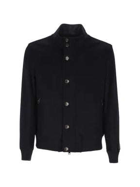 ON THE BUND button-up bomber jacket