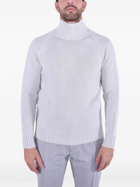 Eleventy ribbed-knit raglan-sleeve sweater