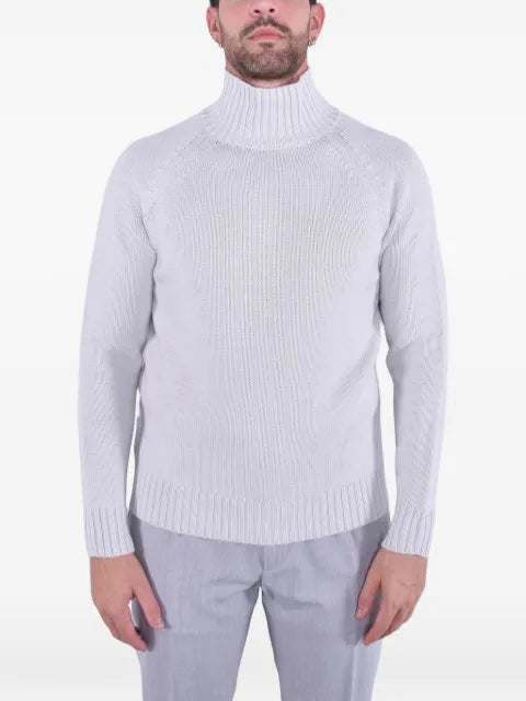 Eleventy ribbed-knit raglan-sleeve sweater
