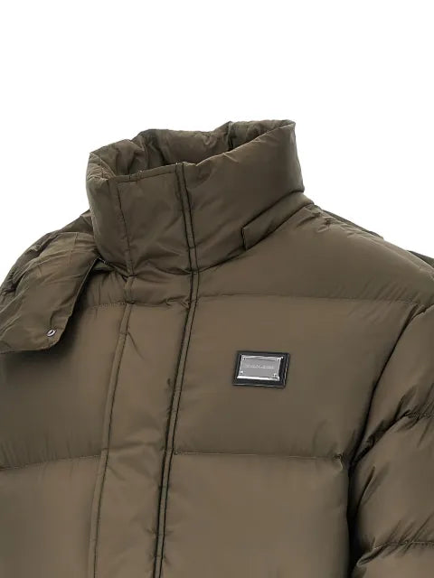 Emporio Armani logo-plaque padded jacket
