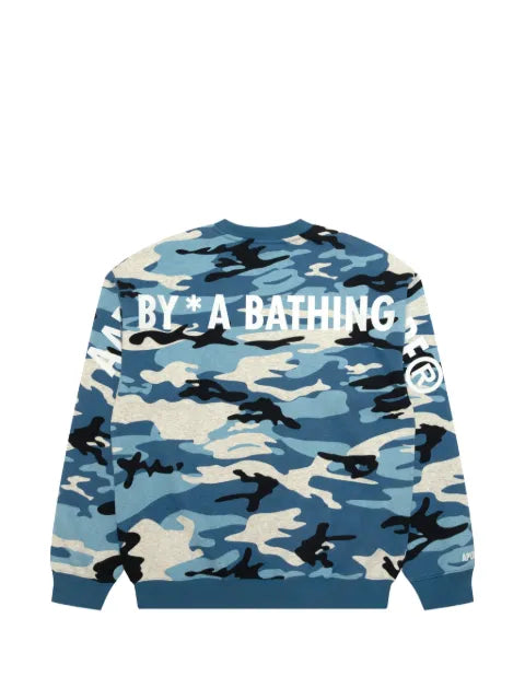 AAPE BY *A BATHING APE® camouflage-print logo-print sweater