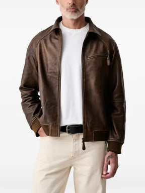 Mos Mosh MMGThom zip-up leather jacket