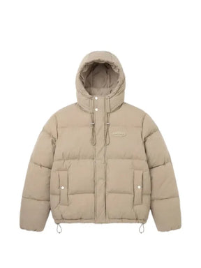 Bram’s Fruit logo-patch hooded puffer jacket