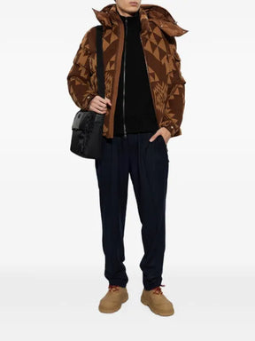Moncler Boislune geometric-patterned down jacket