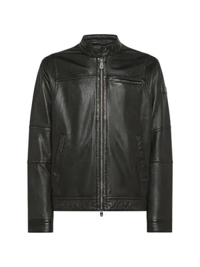 Peuterey zip-up leather jacket