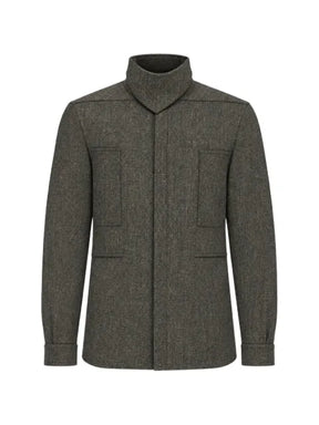 Rick Owens high-neck overshirt