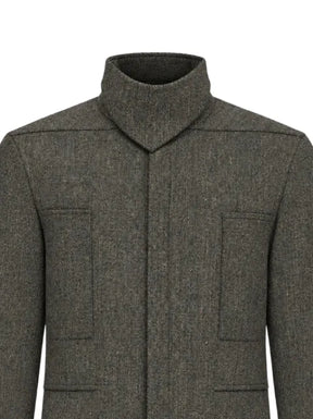 Rick Owens high-neck overshirt