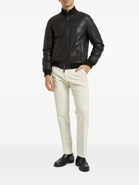 THE JACK LEATHERS leather bomber jacket