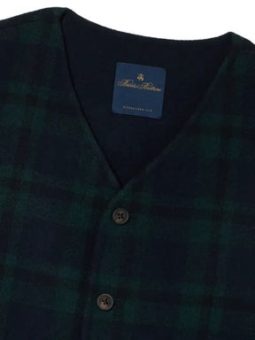 Brooks Brothers Blackwatch check-pattern vest