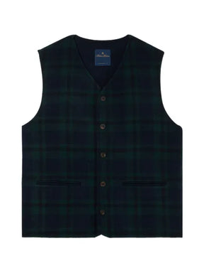 Brooks Brothers Blackwatch check-pattern vest