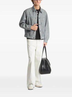 dime pleated denim jacket