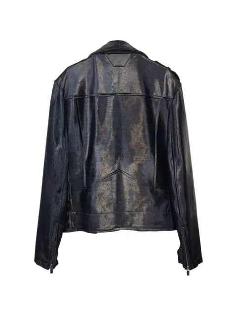 Salvatore Santoro leather biker jacket